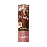 Almay Lip Vibes Lipstick with Vitamin E Oil & Shea Butter, Matte Cream Finish, Hypoallergenic, Go Wi