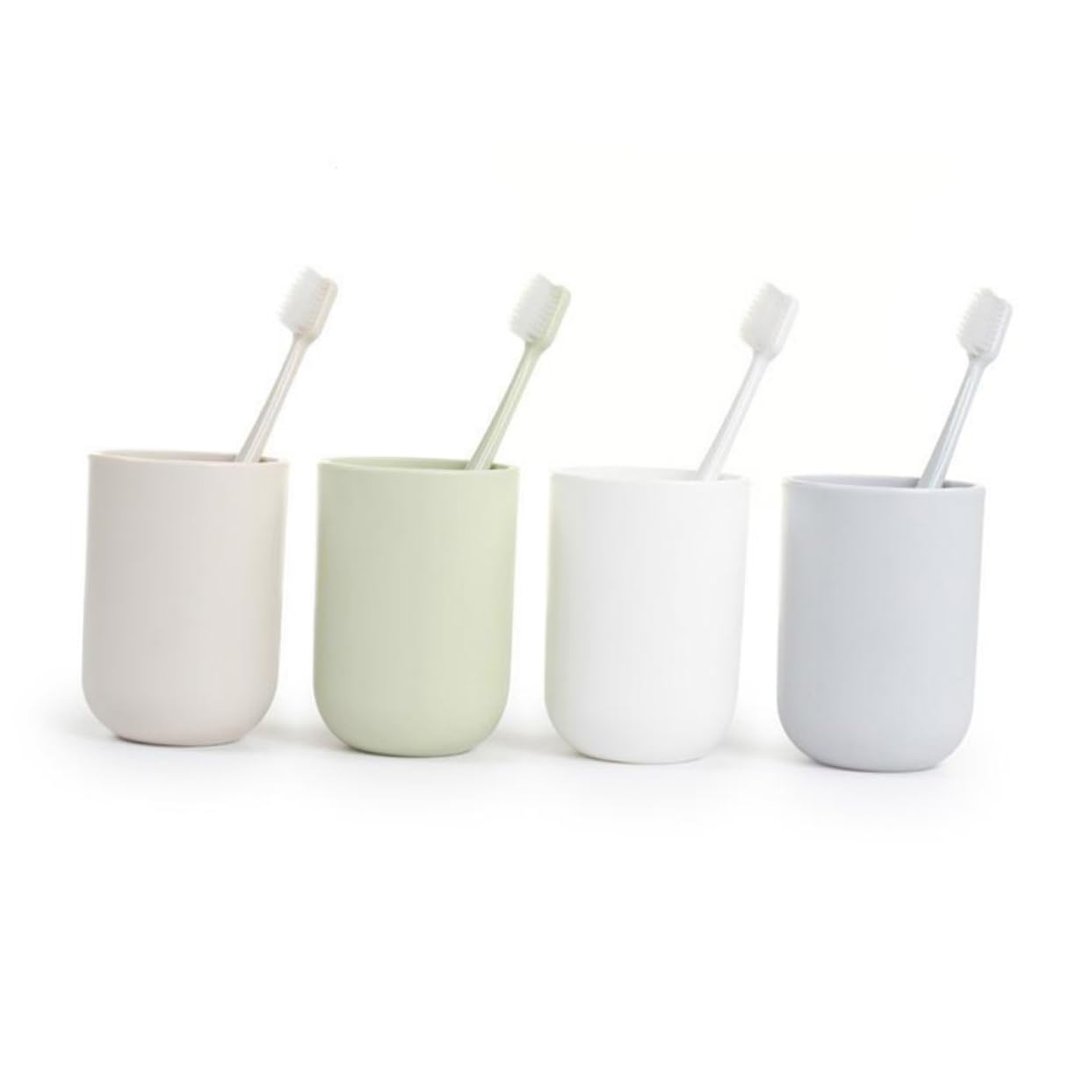 HOLIDYOYO Japanese Style Plastic Tumbler Cup Portable Mouthwash Cups Multi-use for Home Travel