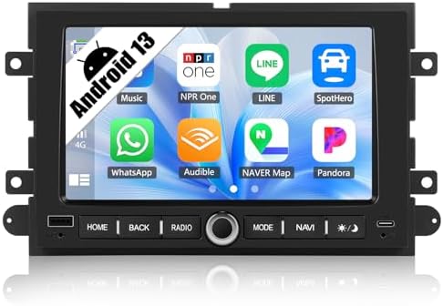 SIXWIN 7 inch Touch Screen Android Car Radio for Ford F150 2004-2010 with Wireless CarPlay Android Auto Network Radio Bluetooth FM Mirror Link GPS Navigation WiFi