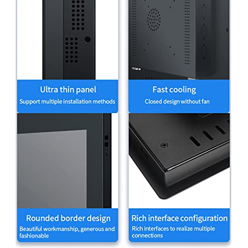 Image of 21.5 Inch Resistive Touch Embedded Industrial Computer with WiFi Module (4GB RAM 128GB SSD, core i3-8130U)