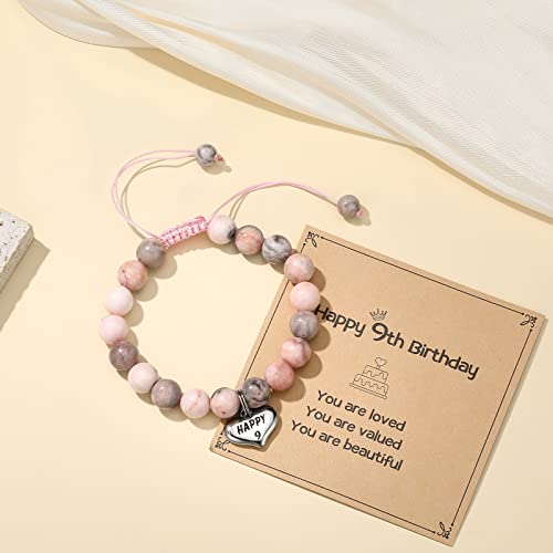Image of MIXJOY Happy Birthday Gifts for Women, Birthday Braided Beads Bracelet Gifts for Turning Age Daughter Granddaughter Niece