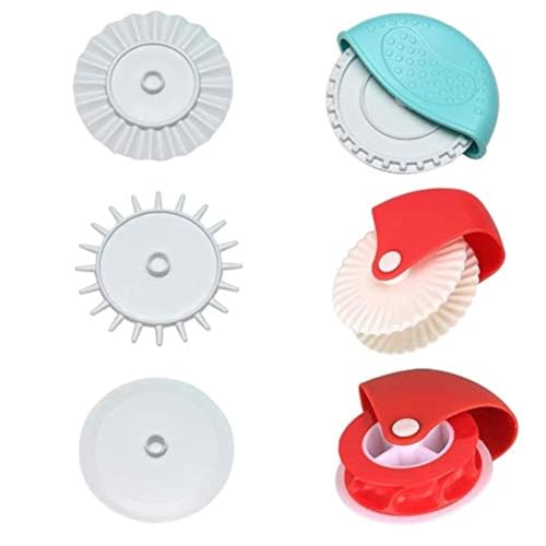 6 Pcs Pastry Wheel Decorator Cutter, Cookie Cutter Wheel Pizza Baking Beads Pie Crust Cutters, DIY Baking Cooking Tool