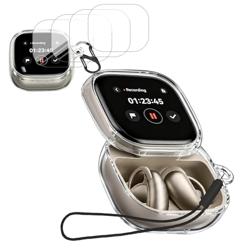 For Anker Soundcore Liberty 5 Pro Max �P�[�X+4���t�B�����yHNWEIWEI�z ���� TPU�f�ށi�J���r�i�t��+�X�g���b�v�t�� �j �֗� �J���r�i�t ���s �y�ʏ��^ �����[�d�\ Anker Soundcore Lib