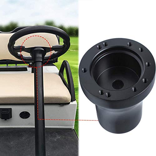 Leapgo Ezgo Steering Wheel Adapter Fit Ezgo Txt Rxv Golf Carts Steering Wheel Adapter Golf Cart Accessories(Black) #TOP5