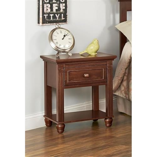 Image of Baby Cache Montana Collection 1 Drawer Nightstand, Brown Sugar
