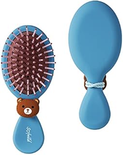 Hair Brush, Detangler Brush for Girls Boys Women Men Kids Wet Dry Hair, Mini Travel Detangling Brush for All Hair Types Glide Through Tangles With Ease for Smoothing Massaging Detangling, Blue