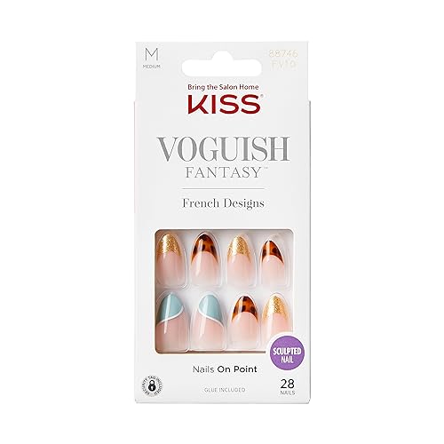 KISS Voguish Fantasy French - Charmante, Multicolor, 30 g (Pack of 1)