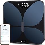 Wyze Smart Scale X Butterfly - Scale for Body Weight, BMI, Body Fat, Muscle Mass, Accurate Bathroom Digital Scale with Heart Rate Monitor | Sync Fitness Apps | for People, Baby & Pet, 400 lbs, Black