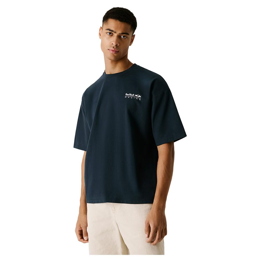 Pepe Jeans Men's REDBULL Team TEE T-Shirt, Blue(Dulwich Blue), M