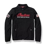 Indian Motorcycle Women's Zip Up Fleece, Black, 100% Polyester, Zippered Pockets - 2861666,Black,XL