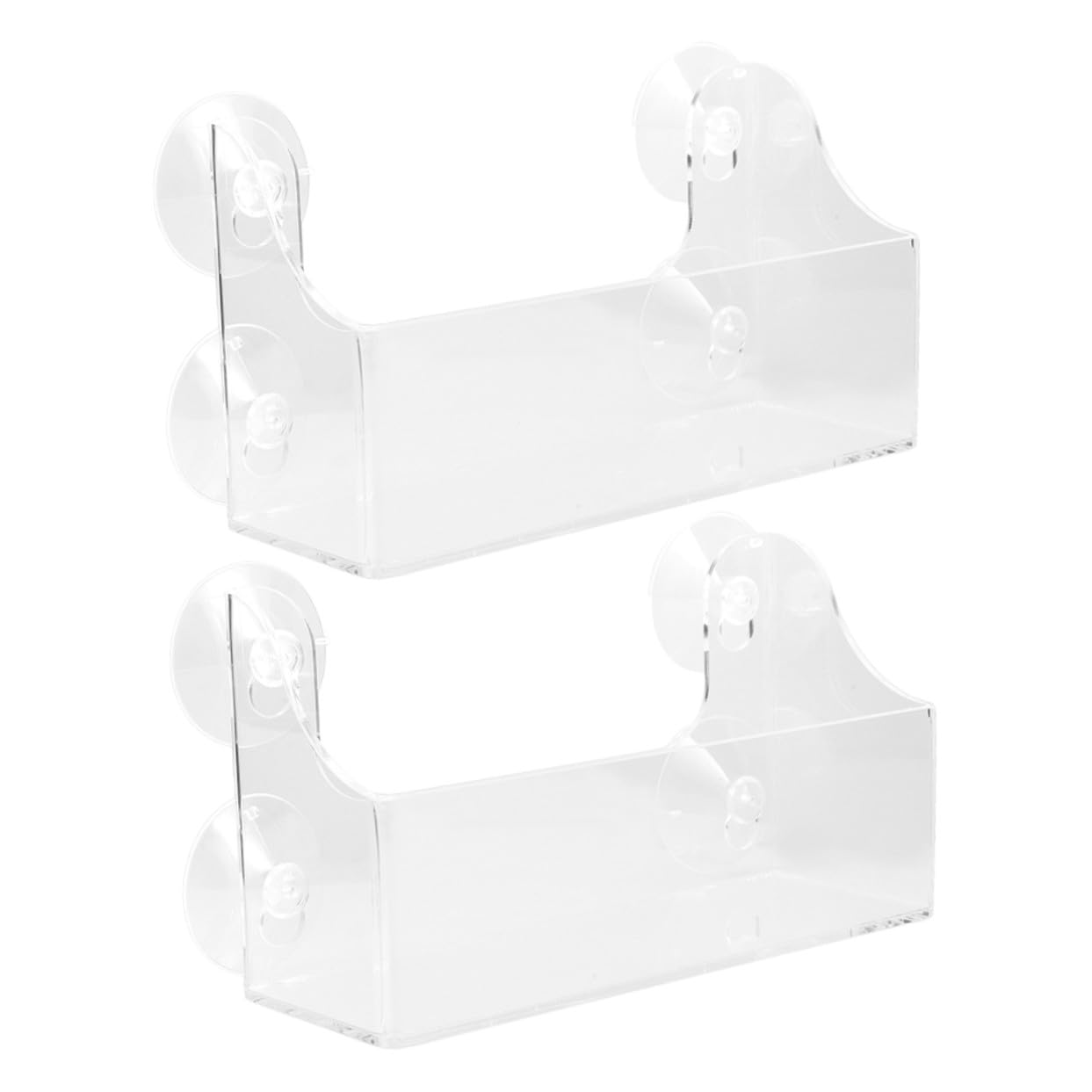 Étagère à ventouse en acrylique transparent DOITOOL, organisateur de cuisine amovible