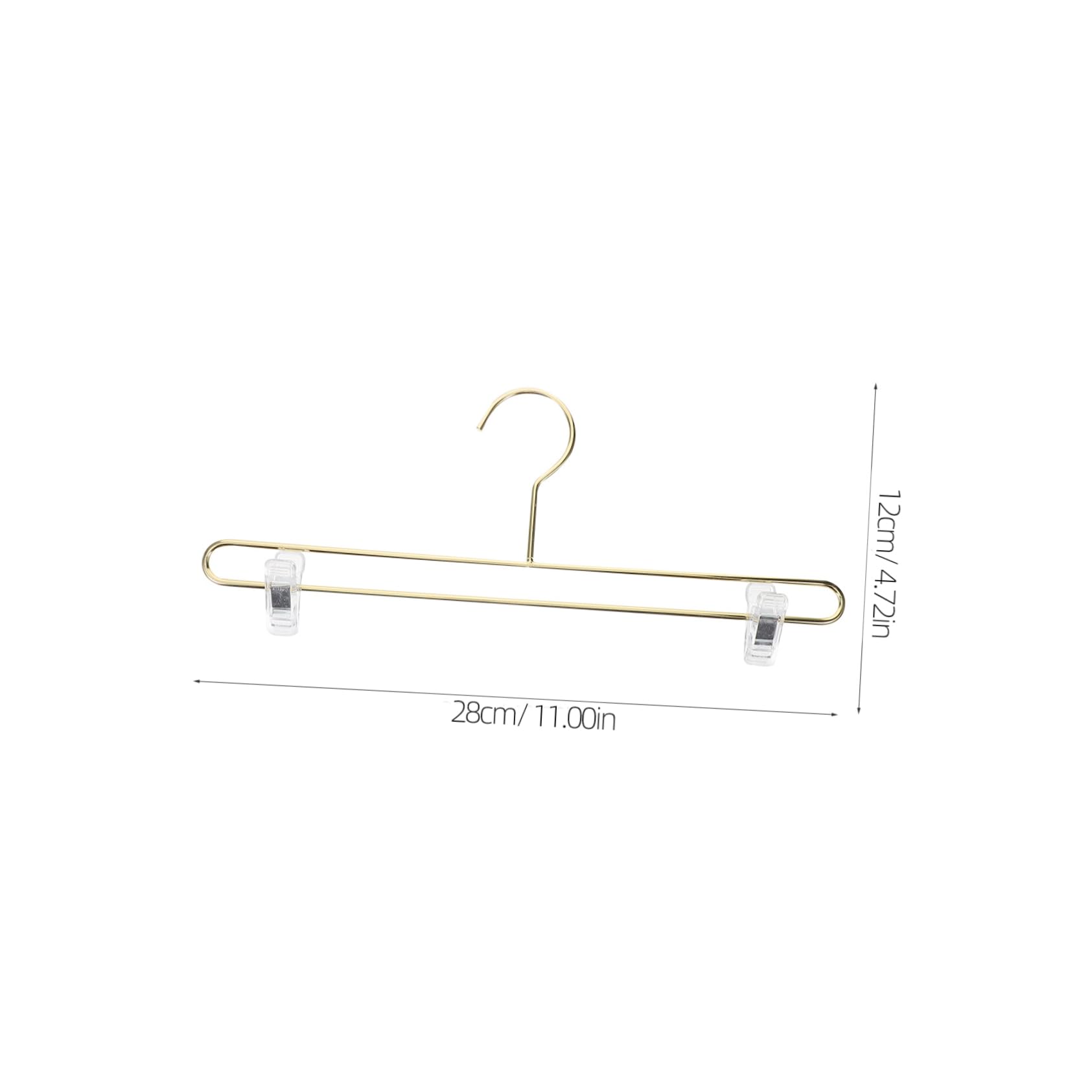 SOLUSTRE Metal Panty Clip 5pcs Clothing Hangers Skirt Hangers Space-Saving Easy to Use Organize