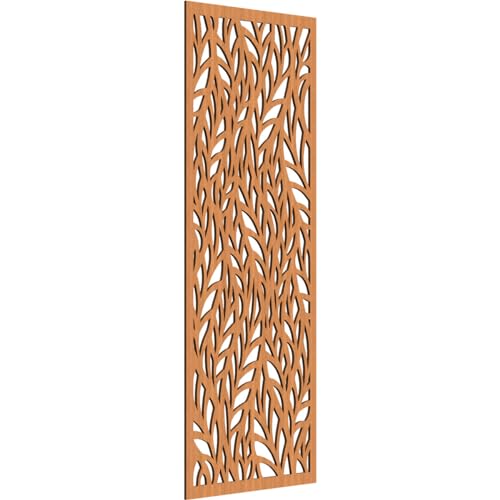 Image of Ortonville Decorative Pierced Fretwork Wood Wall Panels, 23 3 /8 inchW x 59 3 /8 inchH x 3 /8 inchT, Cherry