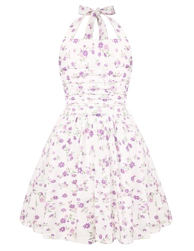 GRACE KARIN Dress for Teens Spring Easter Floral Hawaiian Beach