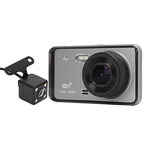 RASTKY 1080P Cámara Dual de Visión Nocturna Coche DVR Grabación en Bucle Cámara de Coche WiFi Dash CAM para Conducir