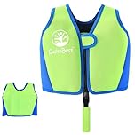 SwimBest Swim Vest - For Baby, Toddler & Kids. Adjustable Buoyancy Swim Jacket, ideal for pools/beaches/holidays & Learning to Swim (Lime/Blue, S (Up to 3 Years/Up to 19kg))