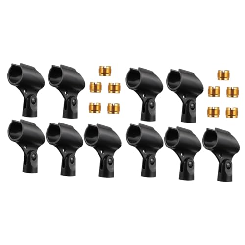VICASKY 10Pcs Mic Clip Holder Microphone Clip Clamp for Various Microphones Easy to Install Sound Suitable for Home and Use
