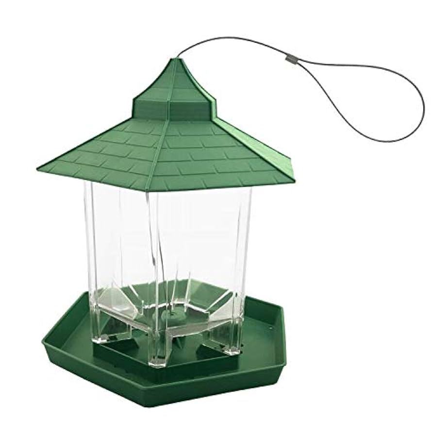 バードフィーダー 小鳥 給餌器 餌台 Amazon | Skycabin バードフィーダー屋外吊り下げ【エサの容量を