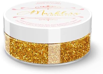 MARBLERS Cosmetic Grade Glittery Mica Powder [Black Magic] 0.14oz (4g) | Glica | Non-Toxic | Vegan | Cruelty-Free | Eyeshadow, Nail Polish, Nail Art | Festival, Rave & Party Makeup | Body & Face