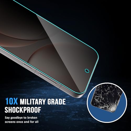 Image of FIRST MART Privacy Tempered Glass for Oppo Find X8 & Oppo Find X9, 2 Pack | Anti-Spy 9H Screen Protector, Edge-to-Edge, Case-Friendly, Scratch Resistant, Bubble-Free