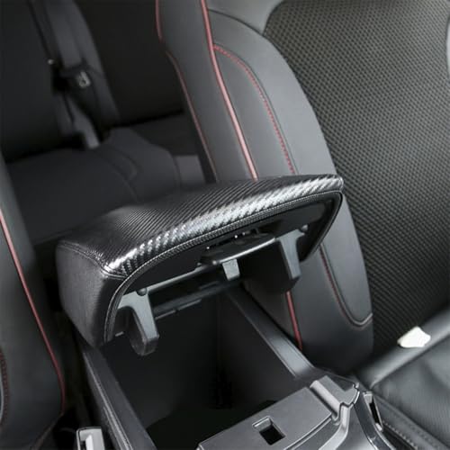 TDOFYH Car Center Console Armrest Cover for Jeep Grand Cherokee 2011-2020 2021 Accessories Arm Rest Box Pad Console Lid Protection Saver for Grand Cherokee Console Cover (Black red line) by TDOFYH - Image 7