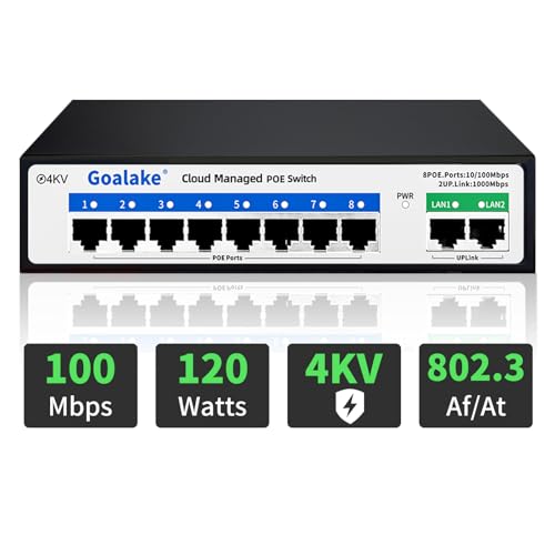 Switch Poe 8 Puertos Marca Goalake