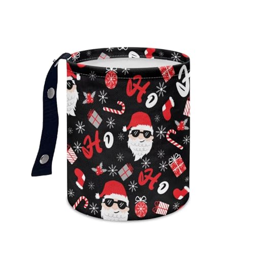 Image of Christmas Santa Candys Car Garbage Can Waste Basket for Cars - Back Seat, Floor, or Hanging Headrest Auto Accessories Interior Road Trip Essentials