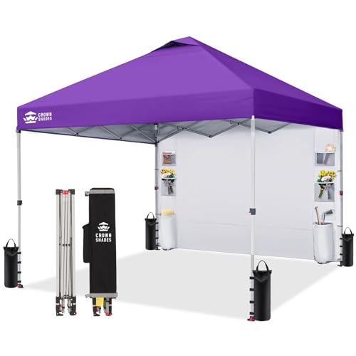 CROWN SHADES Canopy Tent 10x10 Pop Up Canopy Outdoor Shade...