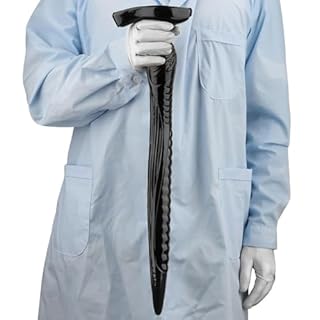 Racib Extra Lungo Extra Spesso Impermeabile e Facile da Pulire,Black-S