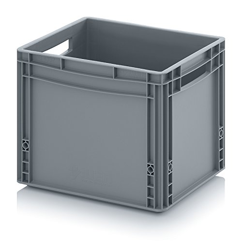 Auer Packaging Bacs Euro 40 x 30 x 32 Eurobox caisse en plastique 40x30x32 conteneur de stockage gris empilable