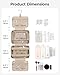 BAGSMART Travel Toiletry Bag for Women, Hanging Travel Bag for Toiletries, Puffy Makeup Cosmetic Bag Organizer, Carry-on Travel Accessories Essentials, Beige