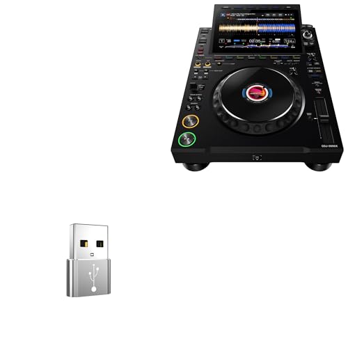 BoxWave Adapter Compatible with AlphaTheta CDJ-3000X - USB-A to C PortChanger (5-Pack), Type-C OTG Convert Charging Data Adapter - Metallic Silver