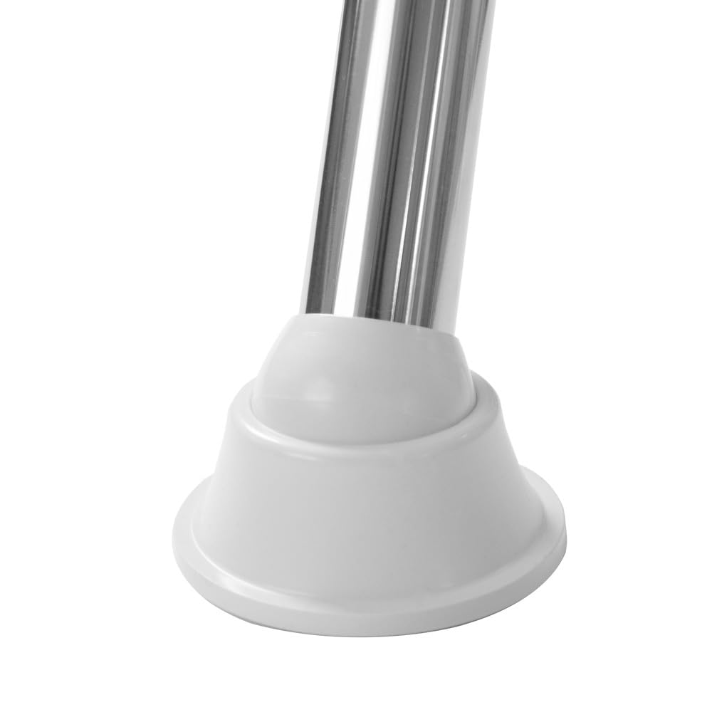 Poolleiter für teilversenkte & teileingelassene Becken mit Plattform, V2A Edelstahl, 4+1 Anti-Rutsch-Stufen, bis 125 cm Beckentiefe, Halbhochbecken