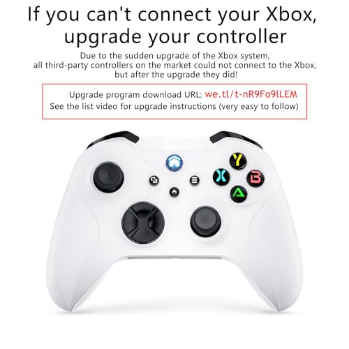 Image of Dinosoo Wireless Controller for Android Windows PC Steam Games, Dual Vibration TURBO Macro Function Hall Trigger 3.5mm Headphone Jack - White (Can't Connect to X for Now)