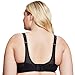 Full Figure Plus Size No-Bounce Camisole Elite Sports Bra Wirefree #1067 Black