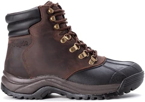 Propet Men's Blizzard Mid Lace Snow Boot, Brown/Black, 10 XX-Wide | Image 2