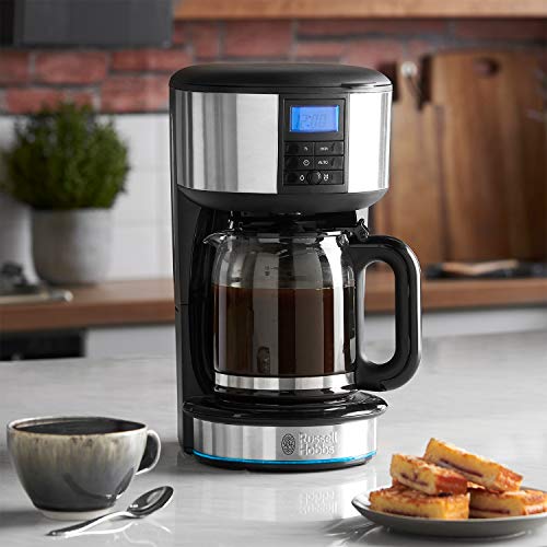 Russell Hobbs 20680 Buckingham Filter Coffee Machine, 1.25 Litre, Black/Silver 2 Gallery Image Russell Hobbs 20680 Buckingham Filter Coffee Machine, 1.25 Litre, Black/Silver 2 Gallery Image