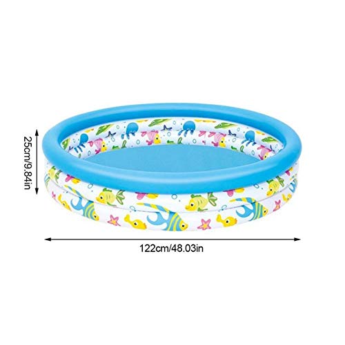 Preisvergleich Produktbild MANWEI Pool 122X25Cm Runder Aufblasbarer Babypool Paddeln Ocean Ball Pool Aufblasbare Badewanne Sommerpool Wasserspielzeug Für Kinder, 122X25Cm
