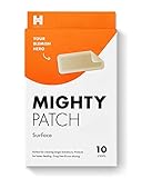Mighty Patch Surface from Hero Cosmetics - Hydrocolloid Acne Pimple Patch for Large Zit Breakouts, Spot Treatment Stickers for Body, Cheek, Forehead, and Chin, Vegan and Cruelty Free (10 Count)