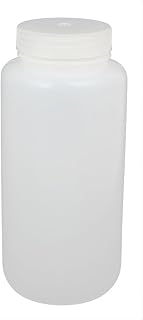 Aexit 1000ml Plastic Funnels Wide Mouth Round Laboratory Reagent Bottle Medicine Filtering Funnels Bottle White