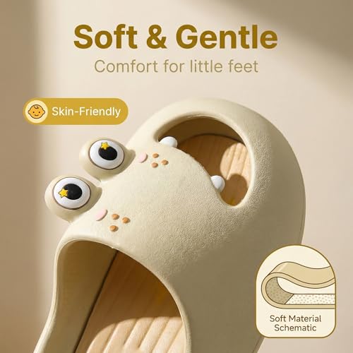 Image of Toddler Little Kids Slides Sandals Unicorn Dinosaur Bunny Beach Pool Shower Slides Anti-Skid Home Bath Slippers Cute Summer Outdoor Shoes for Girls and Boys