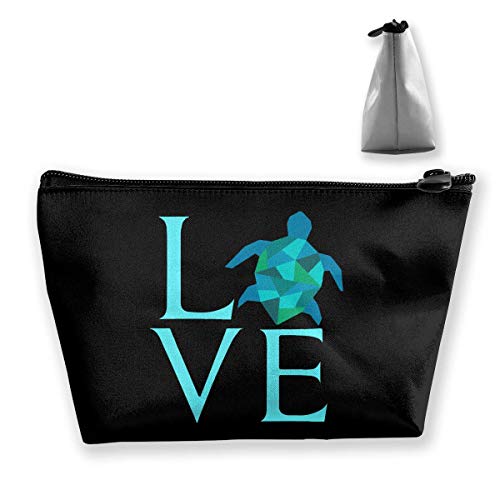 Preisvergleich Produktbild Liebe Meeresschildkröten Minze Kosmetiktaschen Tragbare Reise Make-up Beutel Toilettenartikel Organizer