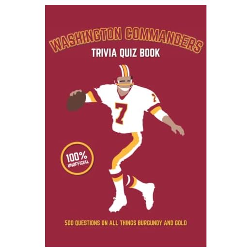 Washington Commanders Trivia Quiz Book: 500 Questions on all Things Burgundy and Gold (Sports Quiz Books)