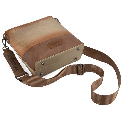 Image of Wrangler Crossbody Purses for Women Two Tone Crossbody Bags Women Purses and Handbags
