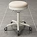 Generic Tabouret pivotant avec roulettes Tabourets roulants Ronds en Cuir PU réglable en Hauteur pour Salon de beauté barbier Bureau manucure tabourets de Travail Chaise siège Coussin Doux