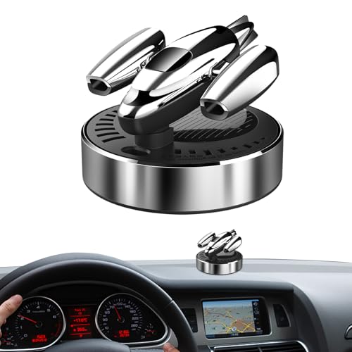 太陽光発電車用芳香剤、飛行機の消臭オーナメント、太陽光発電式回転芳香剤臭中和剤 車内、自宅、部屋、バスルーム用