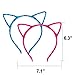 FASOTY 10 Pcs Cat Ears Headband Hair Band Fluffy Hair Hoop Headbands for Women and Young Ladies Birthday Party and Daily Decoration Costume, 10 Colors