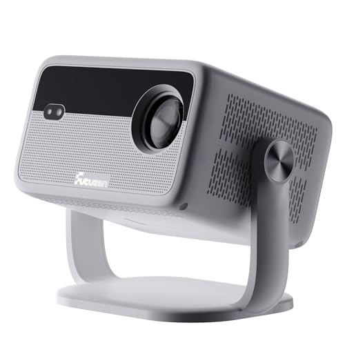 Projector Compatible with Netflix, 360&deg; Rotatable Proyector, 600 ANSI Smart Projector with...