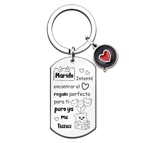 FCZIVA Llaveros Marido Anillos Apreciar Citas Hombres Navidad Cumpleaños Día San Valentín Etiqueta Esposo Personalizado Aniversario Bodas Año Nuevo Jubilación Recuerdo De Esposa