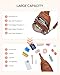 Telena Sling Bag for Women Leather Fanny Pack Crossboday Backpack Brown